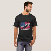 Amerikaanse vlag keeper 's dames voetbal t-shirt (Voorkant volledig)