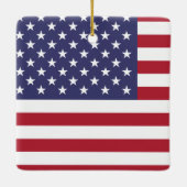 Amerikaanse vlag keramisch ornament (Achterkant)