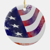 Amerikaanse vlag keramisch ornament (Achterkant)