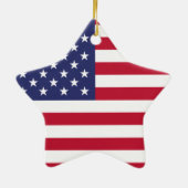 Amerikaanse vlag keramisch ornament (Achterkant)