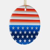 Amerikaanse vlag keramisch ornament (Rechts)