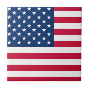 Amerikaanse Vlag Keramische Tegels Patriottisch Tegeltje