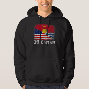 Amerikaanse vlag & Kiribati vlag beste moeder ooit Hoodie