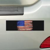 Amerikaanse vlag klassieke Bumpersticker (Op auto)