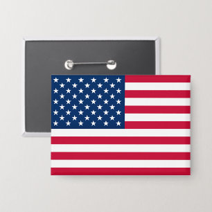 Amerikaanse Vlag Knop Button