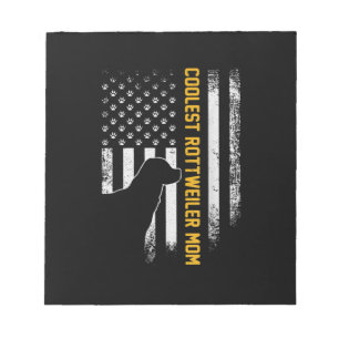 Amerikaanse vlag koelste rottweiler mam Notitieblok