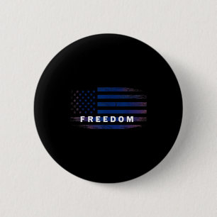 Amerikaanse Vlag Koepel Ronde Button 5,7 Cm