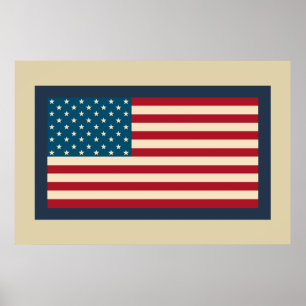 Amerikaanse Vlag Kunst Poster