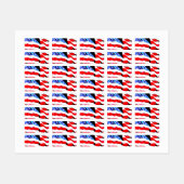 Amerikaanse vlag labels (Vel)