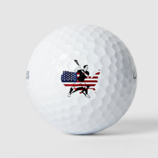 Amerikaanse vlag Lacrosse Unlimited lax Player Golfballen
