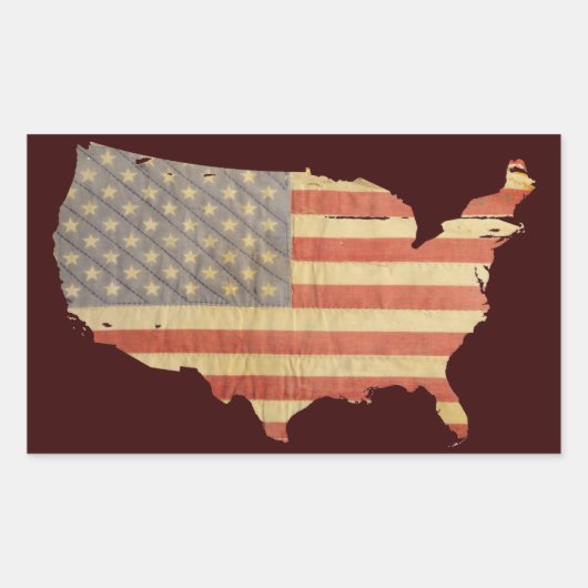 Amerikaanse vlag & land Stickers (Voorkant)