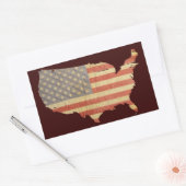 Amerikaanse vlag & land Stickers (Envelop)