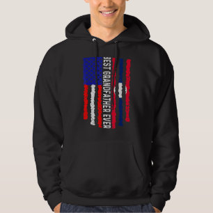 Amerikaanse vlag Laos vlag Beste grootvader ooit F Hoodie