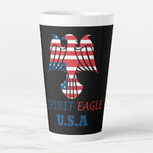Amerikaanse vlag latte mok