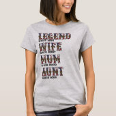 Amerikaanse vlag Legend tante Moederdag T-shirt (Voorkant)