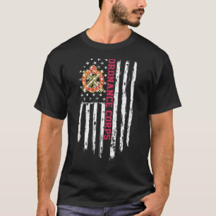 Amerikaanse vlag legerkorps t-shirt