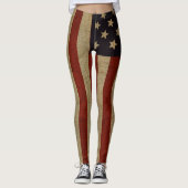 Amerikaanse vlag Leggings (Voorkant)