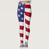Amerikaanse vlag leggings (Voorkant)