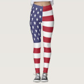 Amerikaanse vlag leggings (Voorkant)