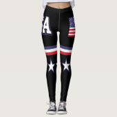Amerikaanse vlag leggings (Voorkant)