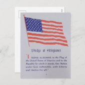  - amerikaanse vlag - legitimering feestdagenkaart (Voorkant / Achterkant)