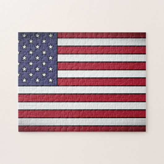 Amerikaanse vlag legpuzzel (Horizontaal)