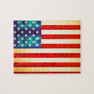 Amerikaanse vlag legpuzzel