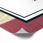 Amerikaanse Vlag Levensviering Foto Begrafenis Poster (Hoek)