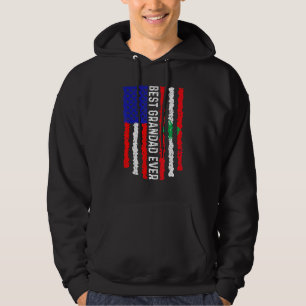 Amerikaanse vlag Libanese vlag Beste grootvader oo Hoodie