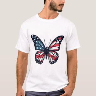 Amerikaanse Vlag Libel Patriottisch 4 juli Rood  T-shirt