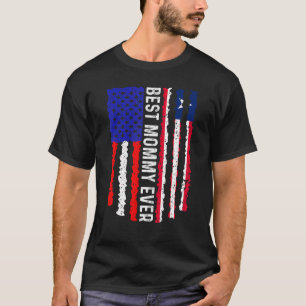 Amerikaanse vlag Liberia vlag Beste mama ooit fami T-shirt