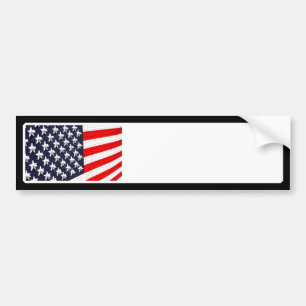 Amerikaanse Vlag Lichtdisplay Bumpersticker