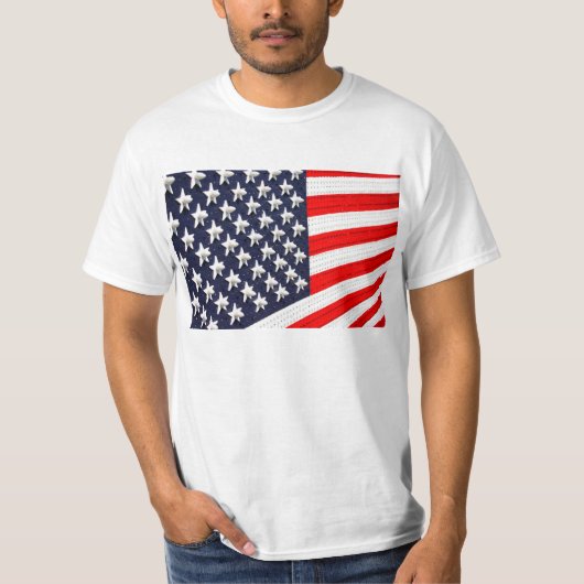 Amerikaanse vlag Light Display T-shirt (Voorkant)
