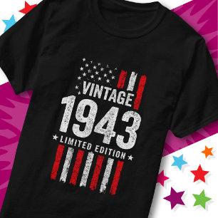 Amerikaanse Vlag Limited Edition Stars Vintage 194 T-shirt