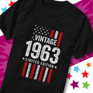 Amerikaanse Vlag Limited Edition Stars Vintage 196 T-shirt