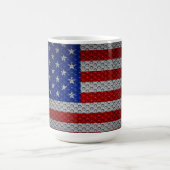 Amerikaanse vlag. magische mok (Midden)