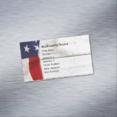  Amerikaanse vlag Magnetisch Visitekaartje (Voorbeeld)