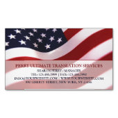 Amerikaanse vlag magnetisch visitekaartje (Voorkant)