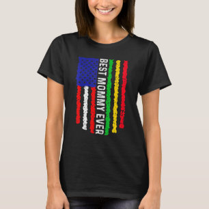 Amerikaanse vlag Mali vlag Beste mama ooit familie T-shirt