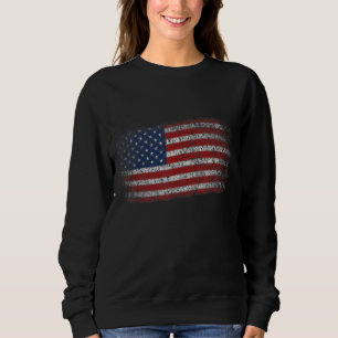 Amerikaanse vlag Mannen Vrouwen 4 juli VS Fl. Trui