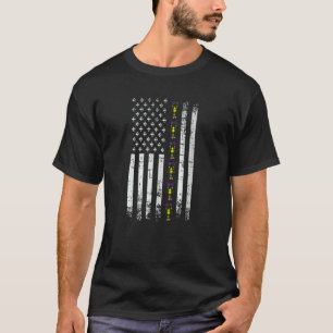 Amerikaanse Vlag Mardi GrasMardi Gras Rivierkreeft T-shirt