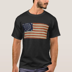 Amerikaanse vlag met 34 sterren t-shirt