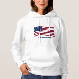 Amerikaanse vlag met aangepaste slogan hoodie