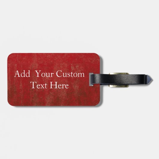  Amerikaanse vlag met aangepaste tekst Bagagelabel (Achterkant horizontaal)