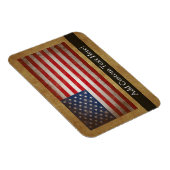  Amerikaanse vlag met aangepaste tekst Magneet (Rechterzijde)