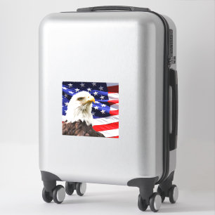 Amerikaanse vlag met Bald Eagle Sticker