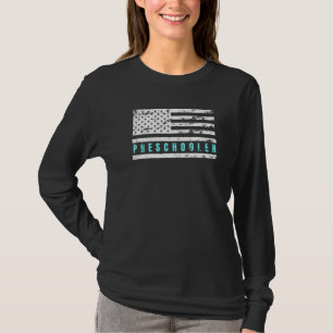 Amerikaanse Vlag met Distressed Look Trots Patriot T-shirt