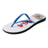 Amerikaanse vlag met een adelaar teenslippers (Schuin)
