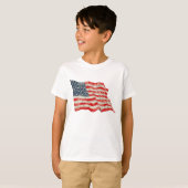 Amerikaanse vlag met gemerkte glory t-shirt (Voorkant volledig)
