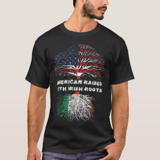 Amerikaanse vlag met Ierse roet Ierland Verenigde  T-shirt